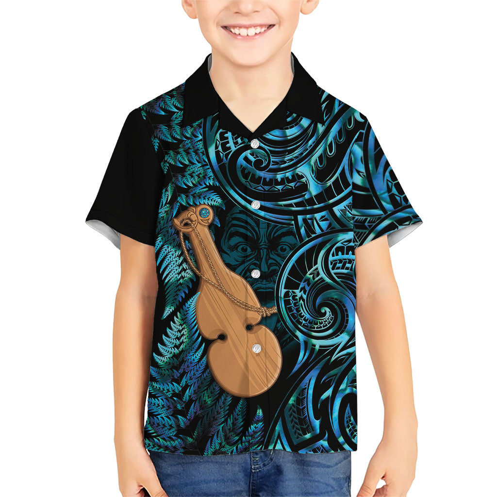 Kotiate New Zealand Hawaiian Shirt Maori Weapon Paua Shell Haka Fern LT14 - Polynesian Pride