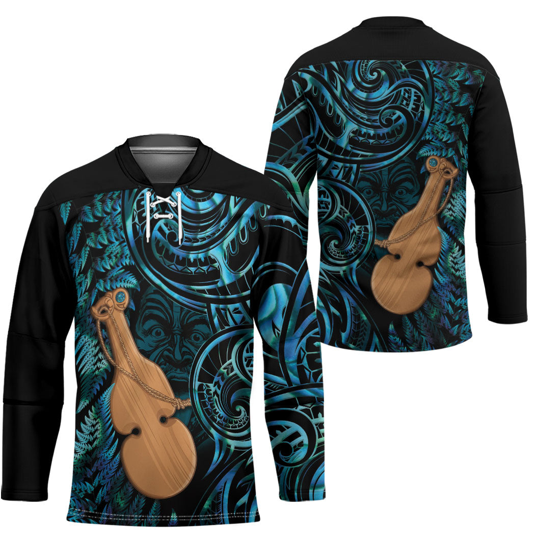 Kotiate New Zealand Hockey Jersey Maori Weapon Paua Shell Haka Fern LT14 - Polynesian Pride