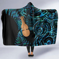 Kotiate New Zealand Hooded Blanket Maori Weapon Paua Shell Haka Fern LT14 One Size Turquoise - Polynesian Pride