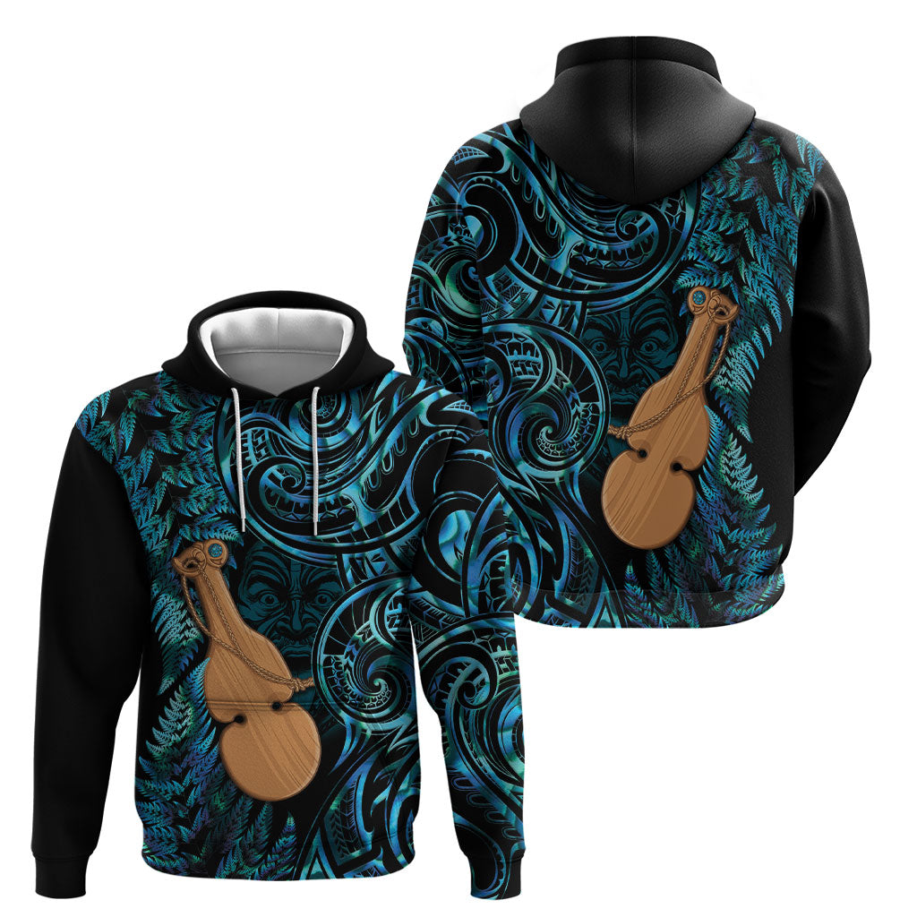 Kotiate New Zealand Hoodie Maori Weapon Paua Shell Haka Fern LT14 - Polynesian Pride