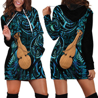 Kotiate New Zealand Hoodie Dress Maori Weapon Paua Shell Haka Fern LT14 - Polynesian Pride