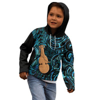 Kotiate New Zealand Kid Hoodie Maori Weapon Paua Shell Haka Fern LT14 - Polynesian Pride