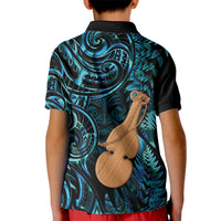 Kotiate New Zealand Kid Polo Shirt Maori Weapon Paua Shell Haka Fern LT14 - Polynesian Pride