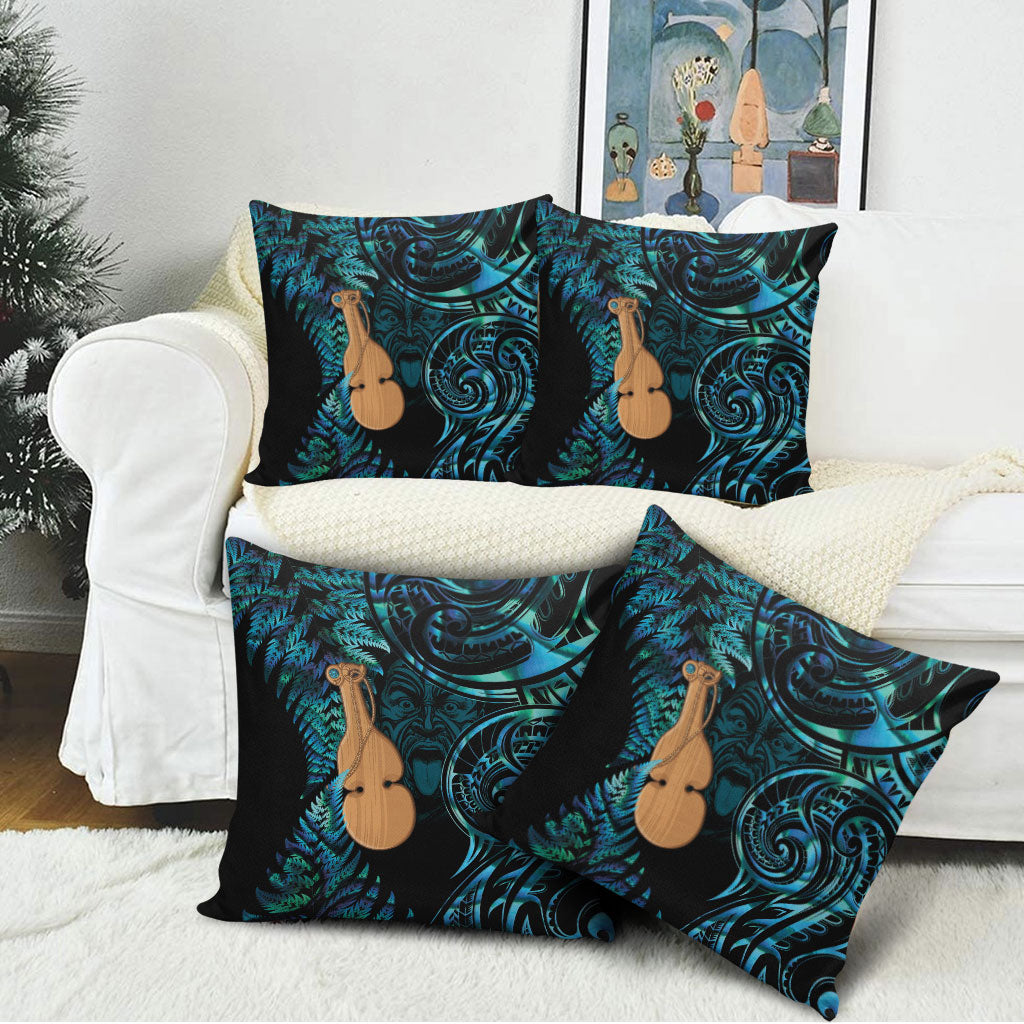 Kotiate New Zealand Pillow Cover Maori Weapon Paua Shell Haka Fern LT14 - Polynesian Pride