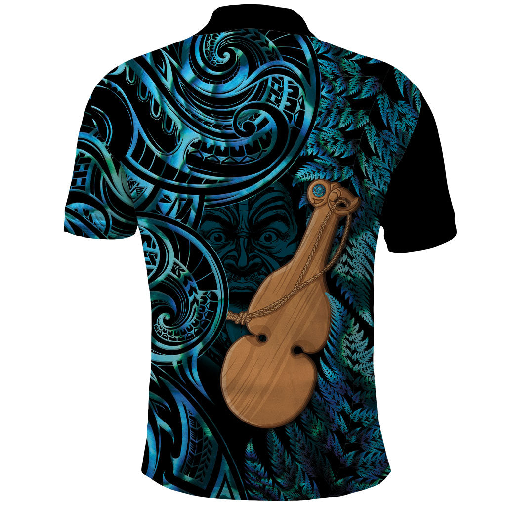Kotiate New Zealand Polo Shirt Maori Weapon Paua Shell Haka Fern LT14 - Polynesian Pride