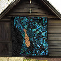 Kotiate New Zealand Quilt Maori Weapon Paua Shell Haka Fern LT14 - Polynesian Pride
