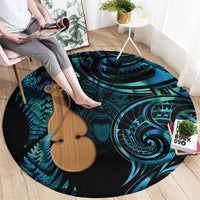 Kotiate New Zealand Round Carpet Maori Weapon Paua Shell Haka Fern LT14 - Polynesian Pride