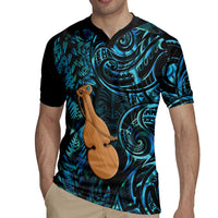 Kotiate New Zealand Rugby Jersey Maori Weapon Paua Shell Haka Fern LT14 - Polynesian Pride