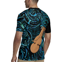 Kotiate New Zealand Rugby Jersey Maori Weapon Paua Shell Haka Fern LT14 - Polynesian Pride