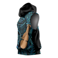 Kotiate New Zealand Sleeveless Hoodie Maori Weapon Paua Shell Haka Fern LT14 - Polynesian Pride