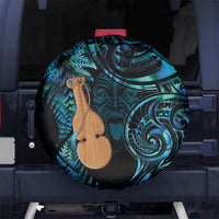 Kotiate New Zealand Spare Tire Cover Maori Weapon Paua Shell Haka Fern LT14 No hole Turquoise - Polynesian Pride