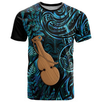 Kotiate New Zealand T Shirt Maori Weapon Paua Shell Haka Fern LT14 Turquoise - Polynesian Pride