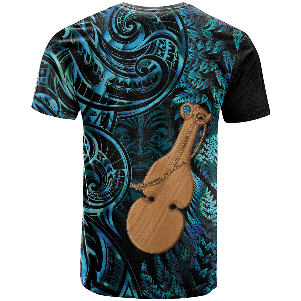 Kotiate New Zealand T Shirt Maori Weapon Paua Shell Haka Fern LT14 - Polynesian Pride