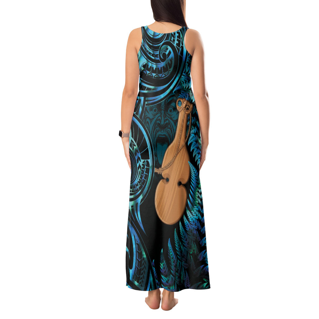 Kotiate New Zealand Tank Maxi Dress Maori Weapon Paua Shell Haka Fern LT14 - Polynesian Pride