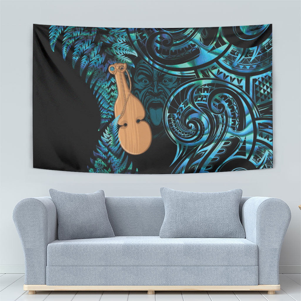 Kotiate New Zealand Tapestry Maori Weapon Paua Shell Haka Fern LT14 - Polynesian Pride