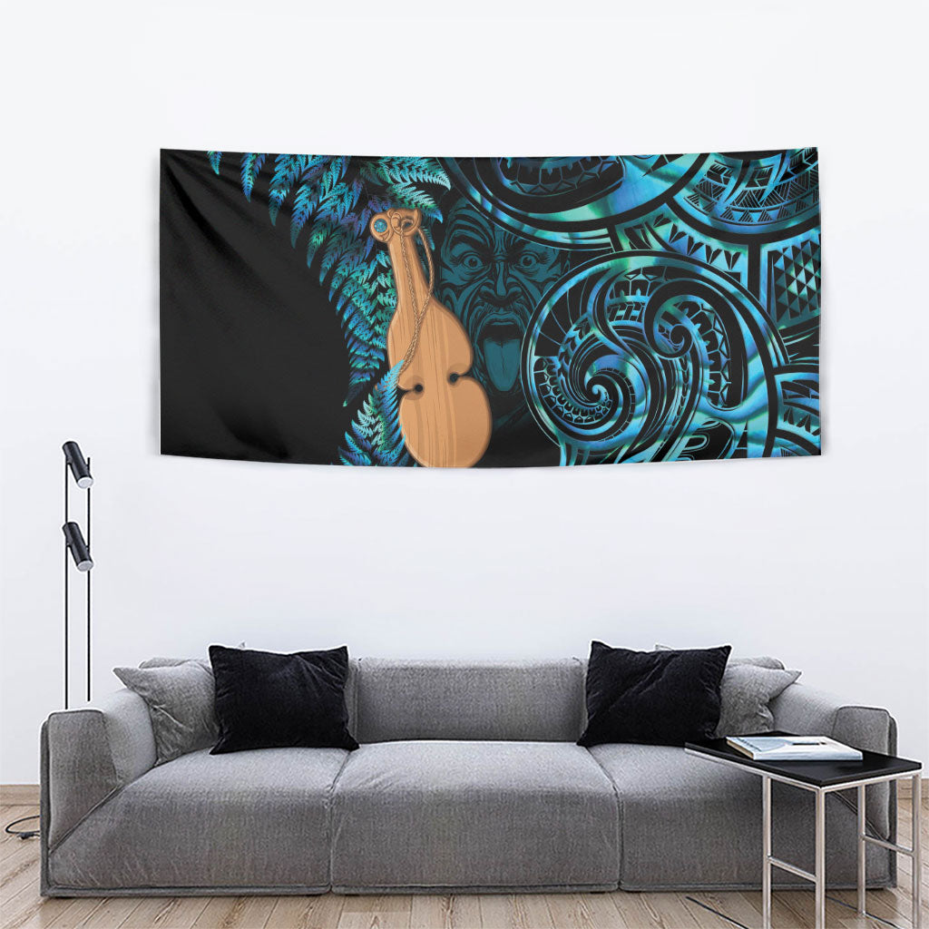 Kotiate New Zealand Tapestry Maori Weapon Paua Shell Haka Fern LT14 - Polynesian Pride