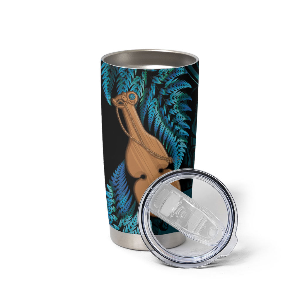 Kotiate New Zealand Tumbler Cup Maori Weapon Paua Shell Haka Fern LT14 - Polynesian Pride
