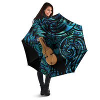 Kotiate New Zealand Umbrella Maori Weapon Paua Shell Haka Fern LT14 - Polynesian Pride