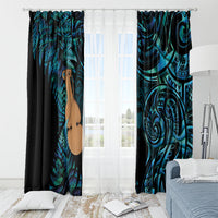 Kotiate New Zealand Window Curtain Maori Weapon Paua Shell Haka Fern LT14 - Polynesian Pride