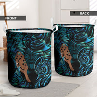 Maripi New Zealand Laundry Basket Maori Weapon Paua Shell Haka Fern LT14 - Polynesian Pride
