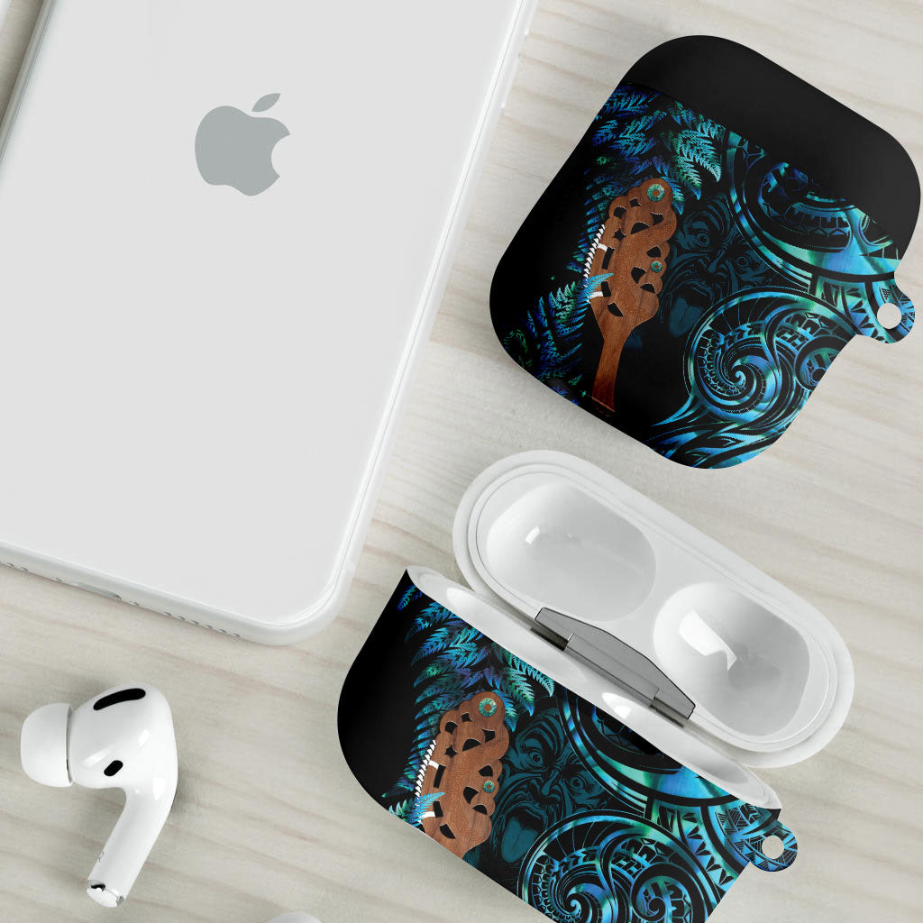 Maripi New Zealand AirPods Case Maori Weapon Paua Shell Haka Fern LT14 - Polynesian Pride