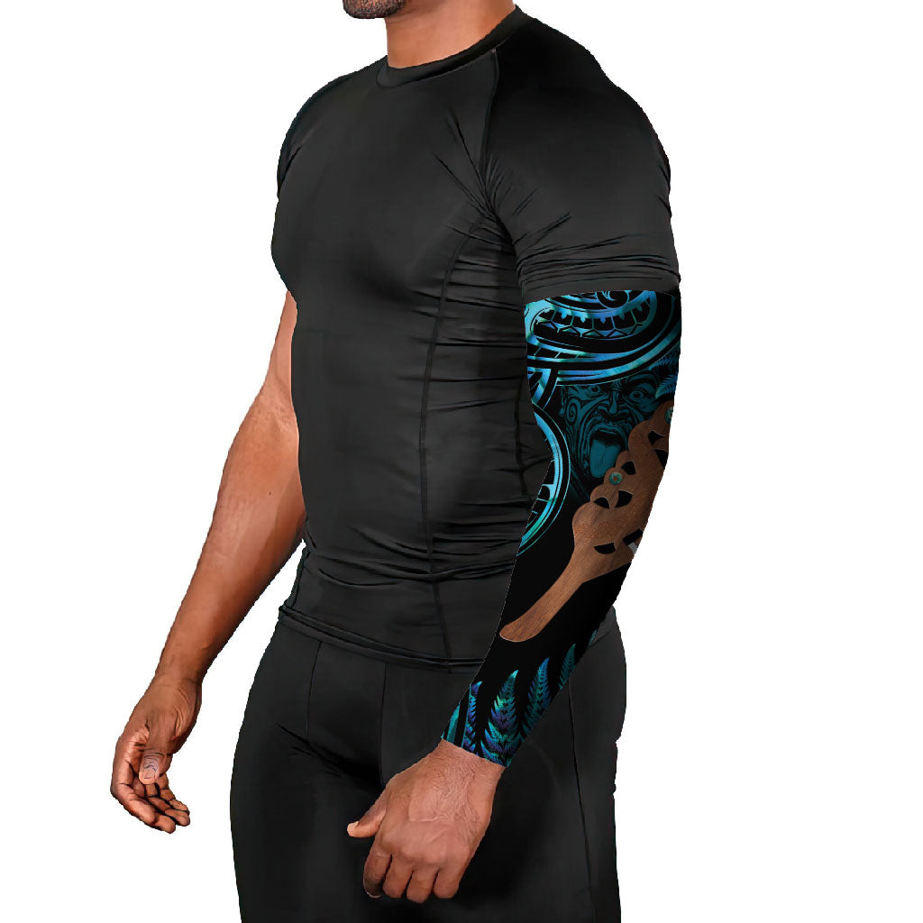 Maripi New Zealand Arm Sleeves Maori Weapon Paua Shell Haka Fern LT14 - Polynesian Pride