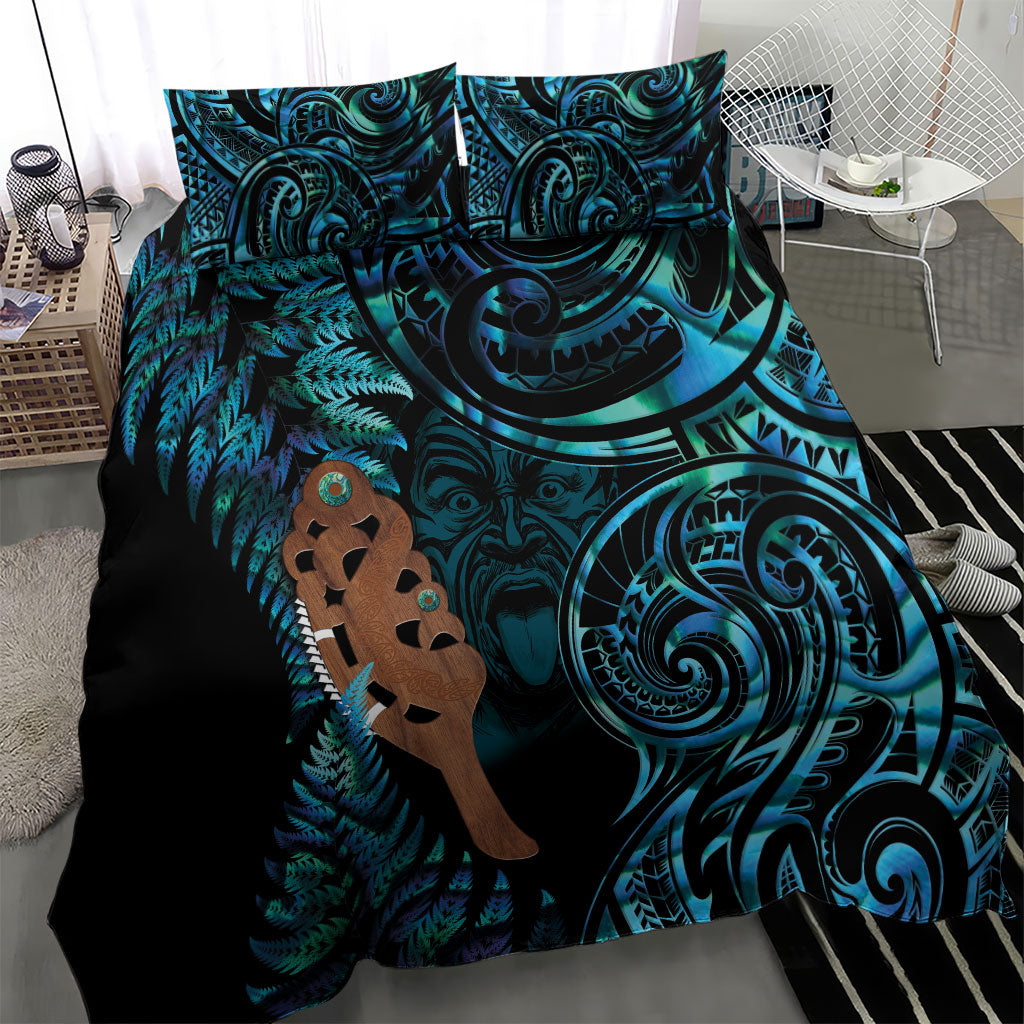 Maripi New Zealand Bedding Set Maori Weapon Paua Shell Haka Fern LT14 - Polynesian Pride