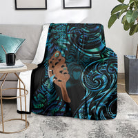 Maripi New Zealand Blanket Maori Weapon Paua Shell Haka Fern LT14 - Polynesian Pride