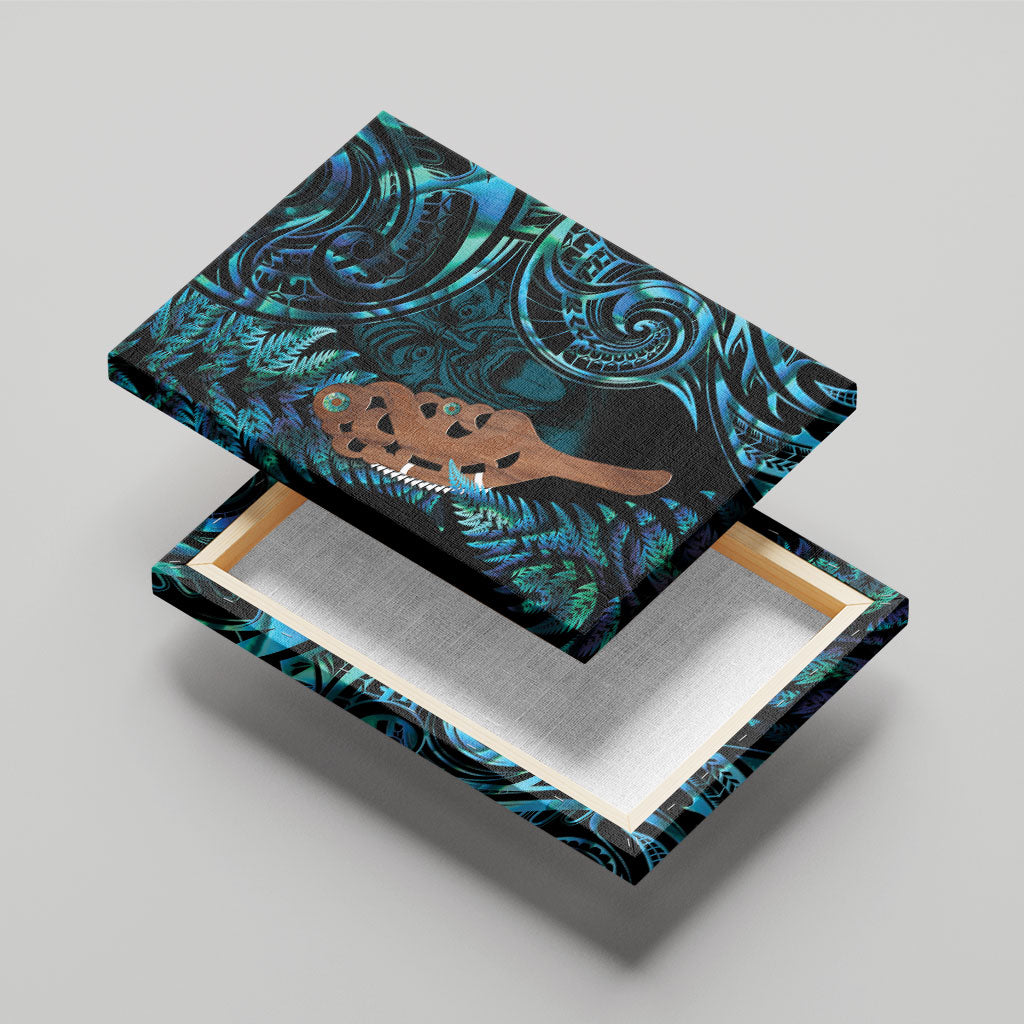 Maripi New Zealand Canvas Wall Art Maori Weapon Paua Shell Haka Fern LT14 - Polynesian Pride