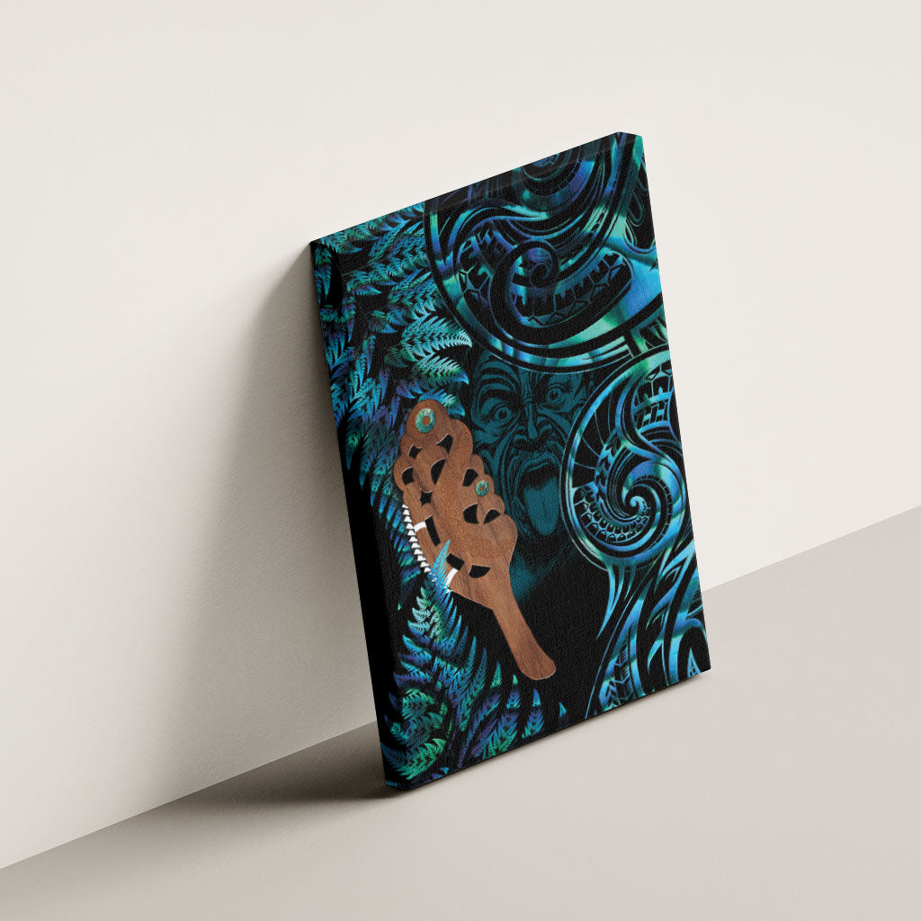 Maripi New Zealand Canvas Wall Art Maori Weapon Paua Shell Haka Fern LT14 - Polynesian Pride