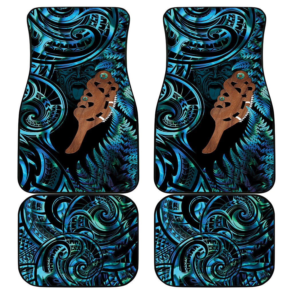 Maripi New Zealand Car Mats Maori Weapon Paua Shell Haka Fern LT14 - Polynesian Pride