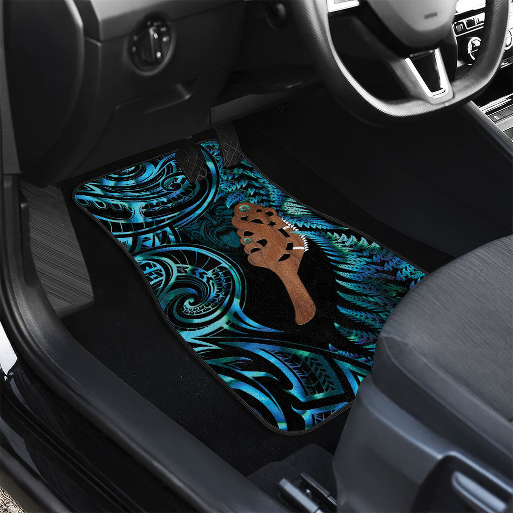Maripi New Zealand Car Mats Maori Weapon Paua Shell Haka Fern LT14 - Polynesian Pride