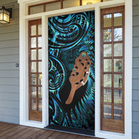 Maripi New Zealand Door Cover Maori Weapon Paua Shell Haka Fern LT14 - Polynesian Pride