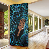 Maripi New Zealand Door Cover Maori Weapon Paua Shell Haka Fern LT14 - Polynesian Pride