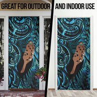 Maripi New Zealand Door Cover Maori Weapon Paua Shell Haka Fern LT14 - Polynesian Pride