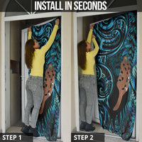 Maripi New Zealand Door Cover Maori Weapon Paua Shell Haka Fern LT14 - Polynesian Pride