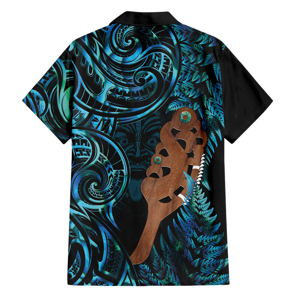 Maripi New Zealand Family Matching Puletasi and Hawaiian Shirt Maori Weapon Paua Shell Haka Fern LT14 - Polynesian Pride