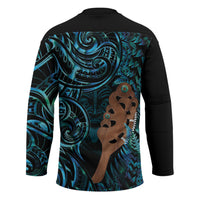 Maripi New Zealand Hockey Jersey Maori Weapon Paua Shell Haka Fern LT14 - Polynesian Pride