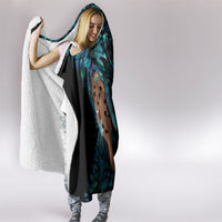 Maripi New Zealand Hooded Blanket Maori Weapon Paua Shell Haka Fern LT14 - Polynesian Pride