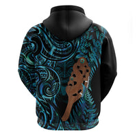 Maripi New Zealand Hoodie Maori Weapon Paua Shell Haka Fern LT14 - Polynesian Pride