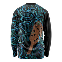 Maripi New Zealand Long Sleeve Shirt Maori Weapon Paua Shell Haka Fern LT14 - Polynesian Pride