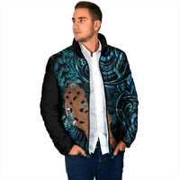Maripi New Zealand Padded Jacket Maori Weapon Paua Shell Haka Fern LT14 - Polynesian Pride