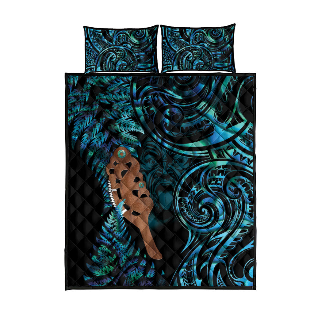 Maripi New Zealand Quilt Bed Set Maori Weapon Paua Shell Haka Fern LT14 - Polynesian Pride