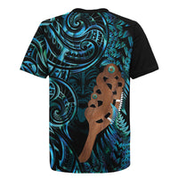Maripi New Zealand Rugby Jersey Maori Weapon Paua Shell Haka Fern LT14 - Polynesian Pride