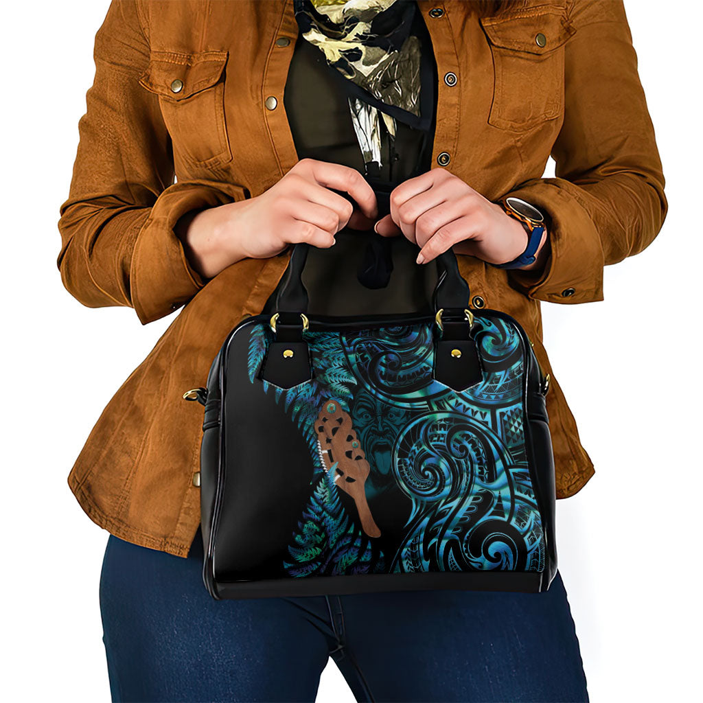Maripi New Zealand Shoulder Handbag Maori Weapon Paua Shell Haka Fern LT14 - Polynesian Pride