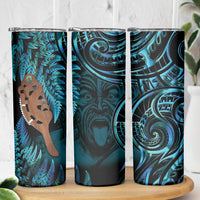 Maripi New Zealand Skinny Tumbler Maori Weapon Paua Shell Haka Fern LT14 - Polynesian Pride