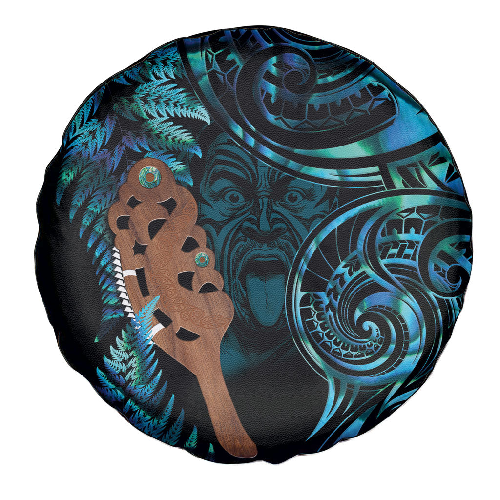 Maripi New Zealand Spare Tire Cover Maori Weapon Paua Shell Haka Fern LT14 - Polynesian Pride