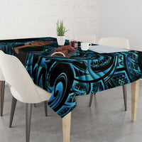 Maripi New Zealand Tablecloth Maori Weapon Paua Shell Haka Fern LT14 - Polynesian Pride