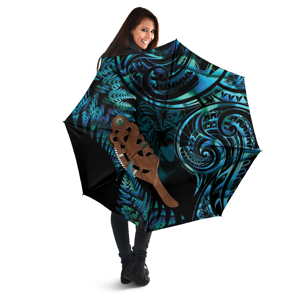 Maripi New Zealand Umbrella Maori Weapon Paua Shell Haka Fern LT14 - Polynesian Pride