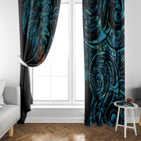 Maripi New Zealand Window Curtain Maori Weapon Paua Shell Haka Fern LT14 - Polynesian Pride